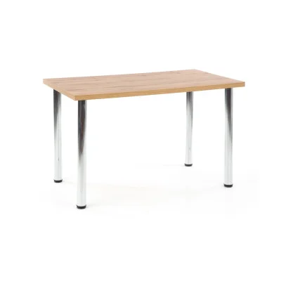 TABLE MODEX 120, TABLETOP - WOTAN OAK, LEGS - CHROME